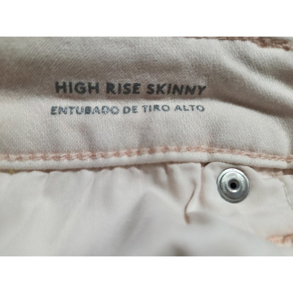 Universal Thread High Rise Skinny Jeans Women's Size 6, 28R Pink - Picture 3 of 5
